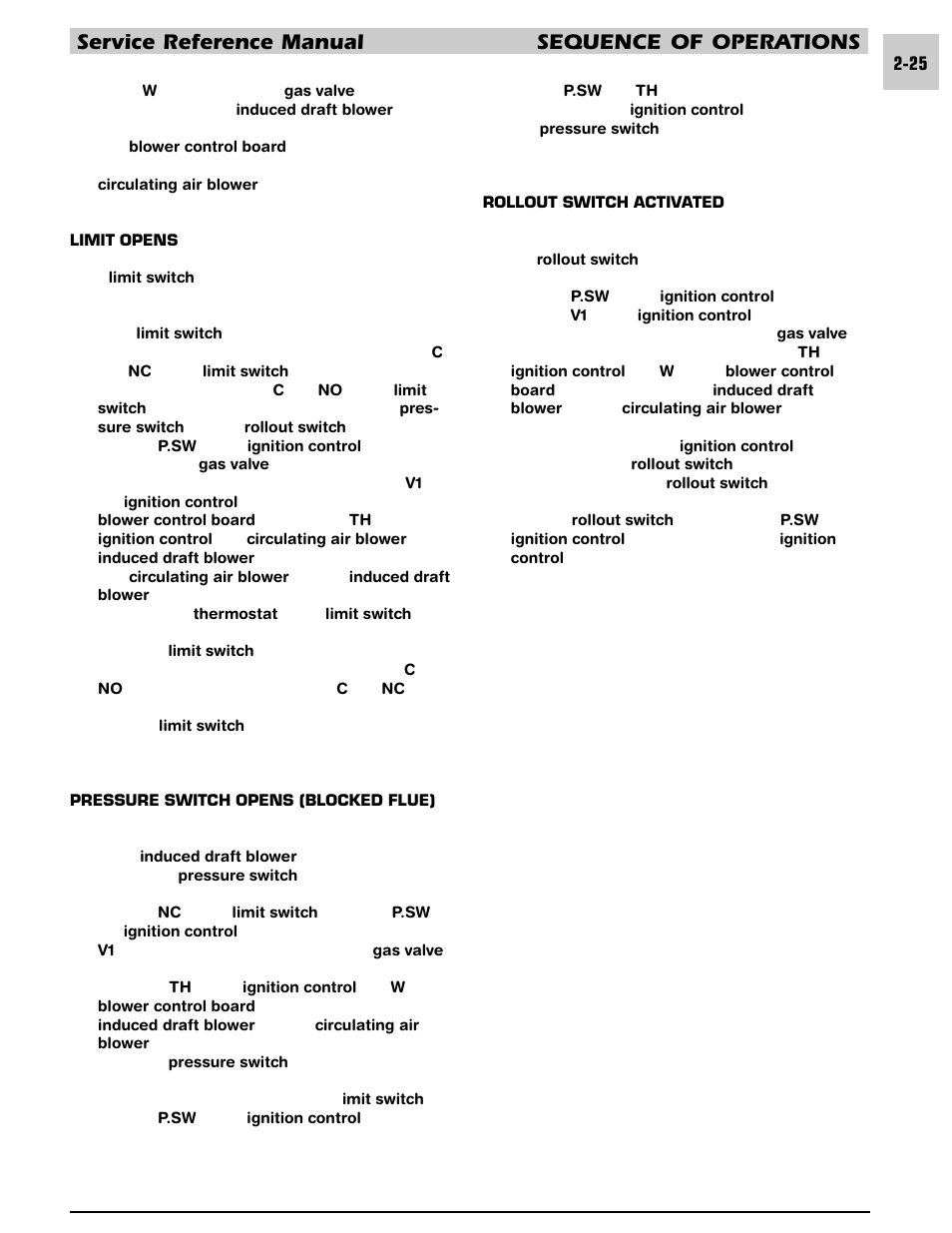 Service reference manual sequence of operations | Armstrong World Industries HWC PREMIER 183 User Manual | Page 35 / 196