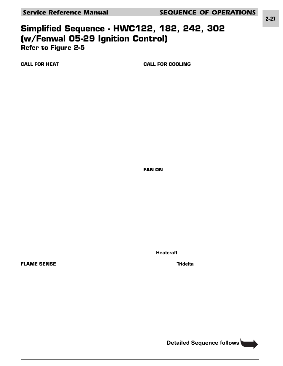 Service reference manual sequence of operations, Refer to figure 2-5 | Armstrong World Industries HWC PREMIER 183 User Manual | Page 37 / 196