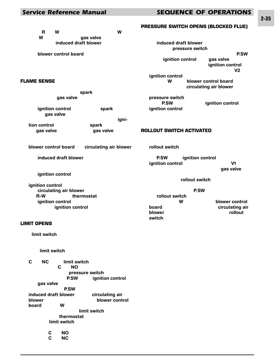 Service reference manual sequence of operations | Armstrong World Industries HWC PREMIER 183 User Manual | Page 45 / 196