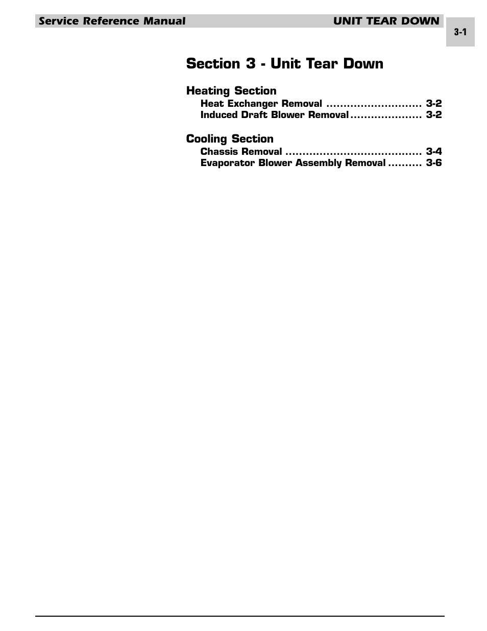 Section 3 - unit tear down | Armstrong World Industries HWC PREMIER 183 User Manual | Page 50 / 196