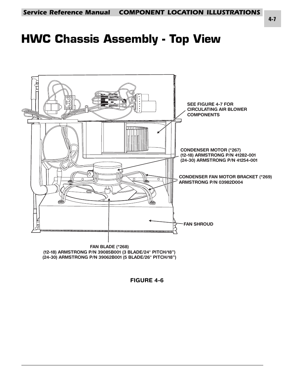 Hwc chassis assembly - top view | Armstrong World Industries HWC PREMIER 183 User Manual | Page 62 / 196