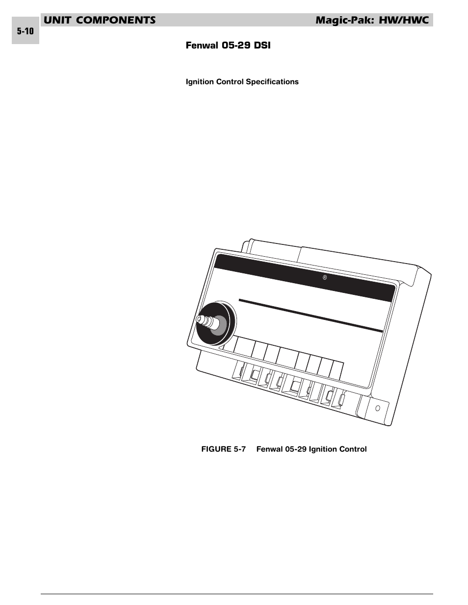 Fenw al, Unit components magic-pak: hw/hwc, Fenwal 05-29 dsi | Armstrong World Industries HWC PREMIER 183 User Manual | Page 73 / 196