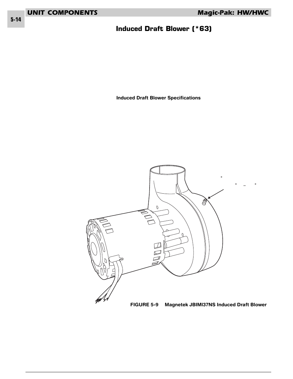 Unit components magic-pak: hw/hwc, Induced draft blower (*63) | Armstrong World Industries HWC PREMIER 183 User Manual | Page 77 / 196