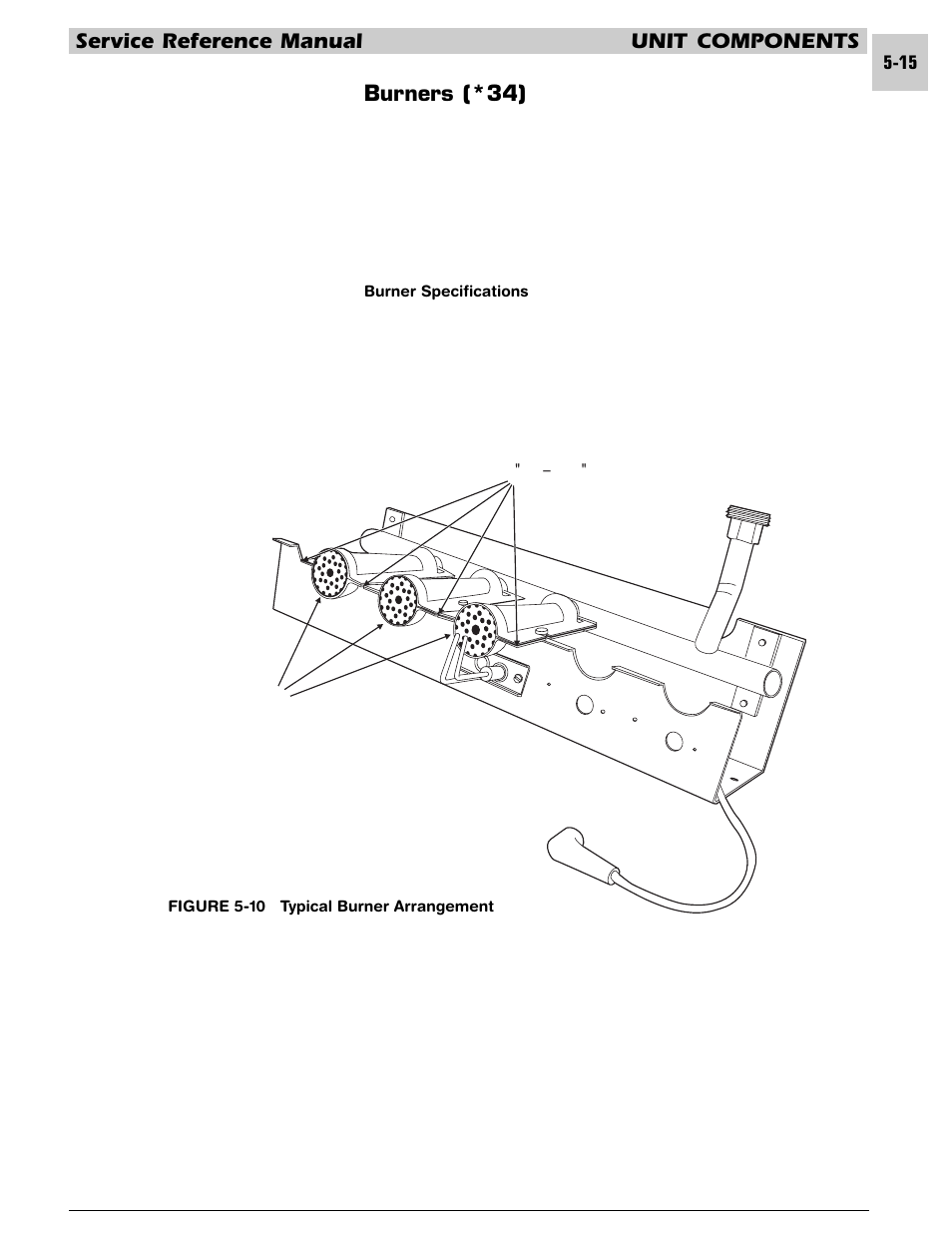 Service reference manual unit components, Burners (*34) | Armstrong World Industries HWC PREMIER 183 User Manual | Page 78 / 196