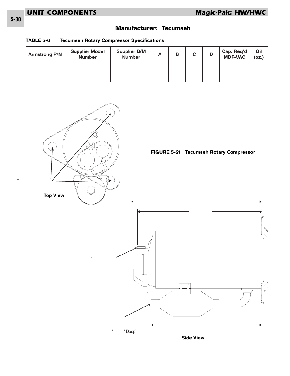 Unit components magic-pak: hw/hwc | Armstrong World Industries HWC PREMIER 183 User Manual | Page 93 / 196