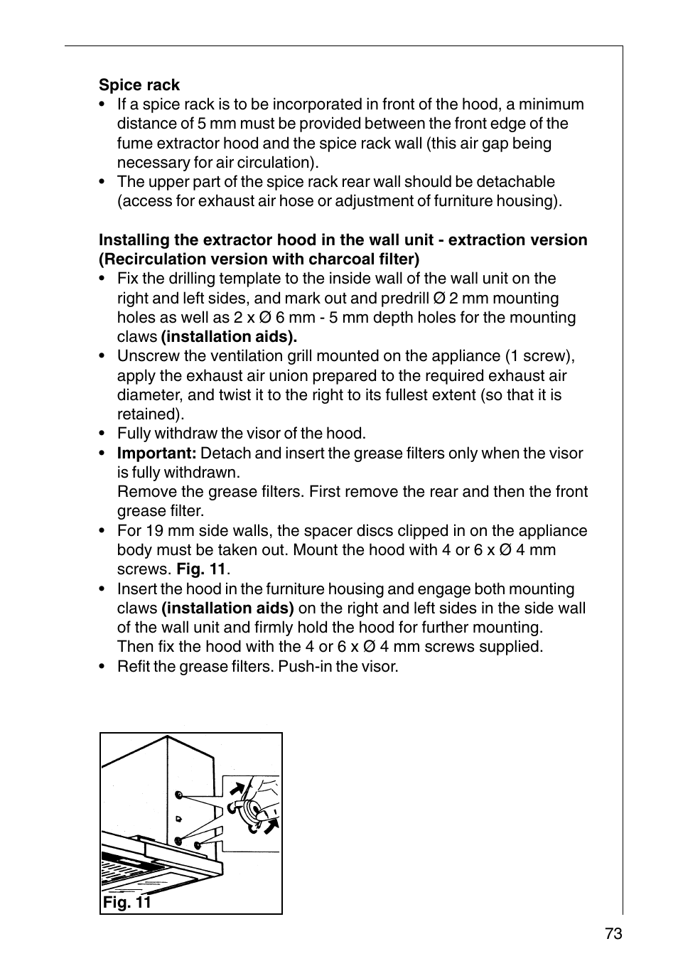 AEG COOKER HOOD DF6260-ML/1 User Manual | Page 73 / 80