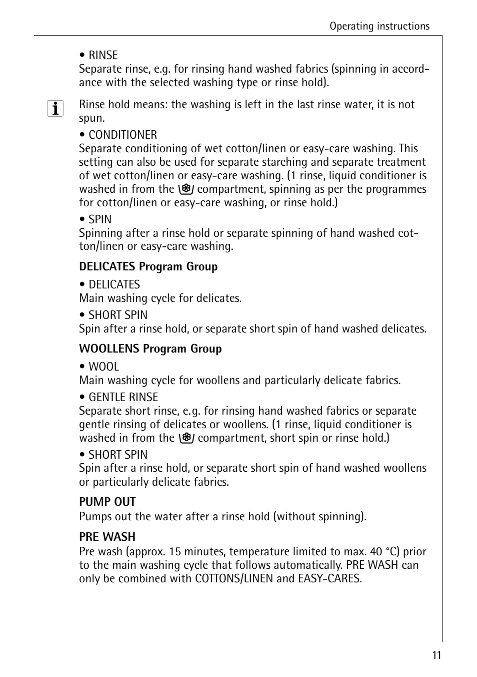 AEG LAVAMAT W 1020 User Manual | Page 11 / 44