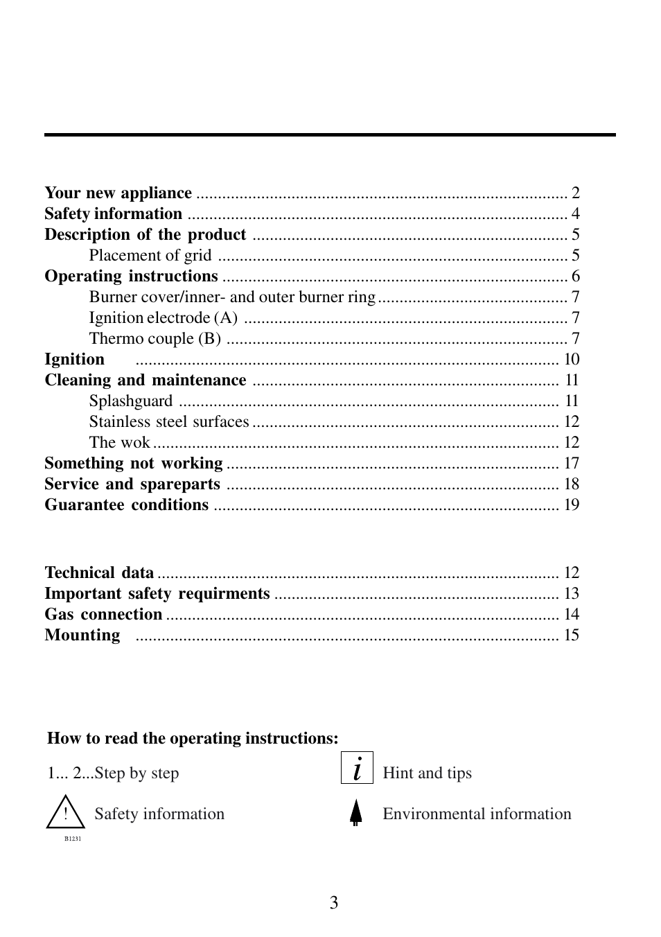 AEG 3531 WK-M GB 949600835 User Manual | Page 3 / 24