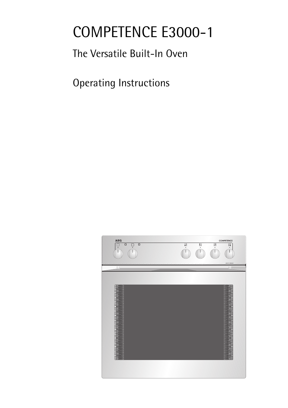 AEG COMPETENCE E3000-1 User Manual | 44 pages