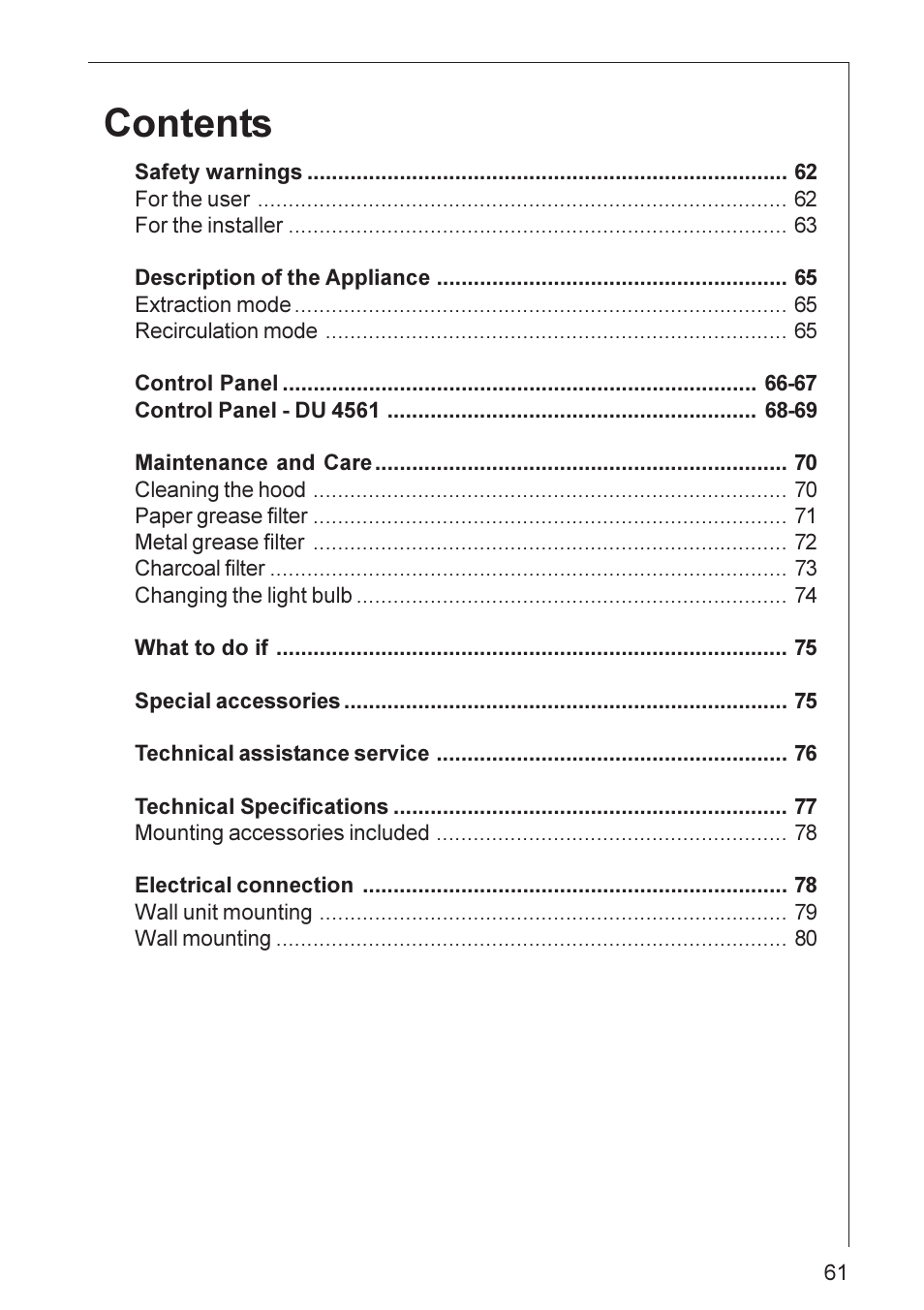AEG DU 4561 User Manual | Page 2 / 25