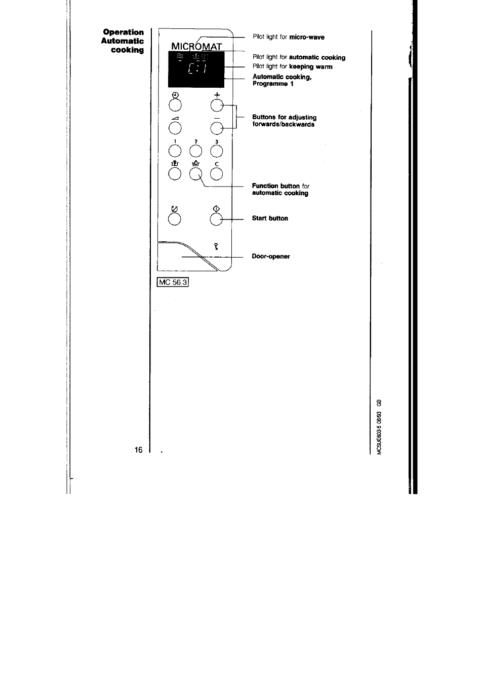 AEG MICROMAT 125 User Manual | Page 16 / 36