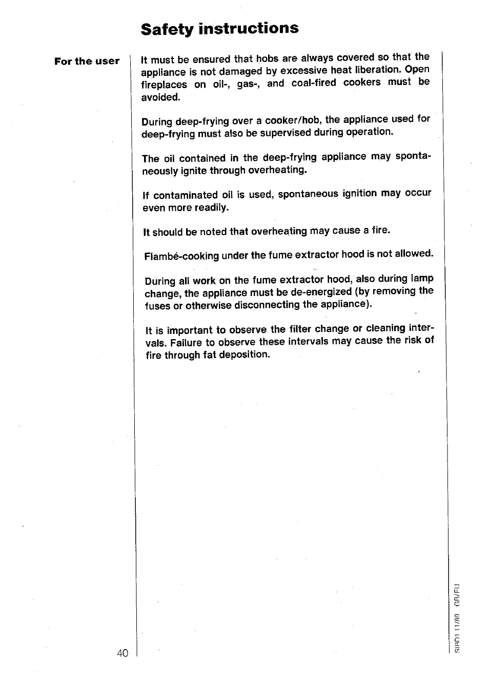 Safety instructions | AEG 860 D User Manual | Page 15 / 24