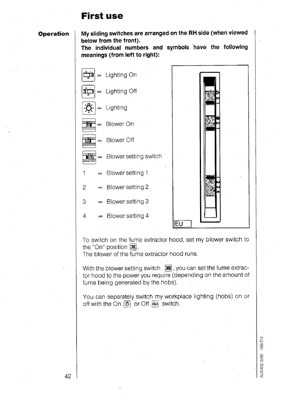 First use | AEG 860 D User Manual | Page 17 / 24