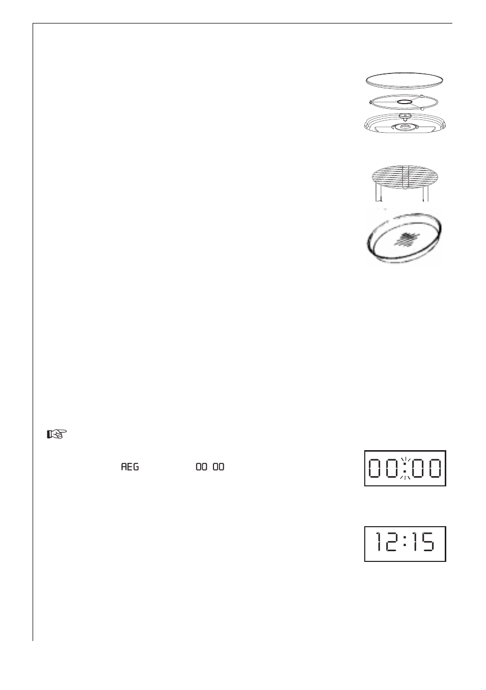 Setting the clock, Accessories, Wire rack | Before using the appliance, Crunch dish | AEG MICROMAT_DUO 3534 E User Manual | Page 12 / 34