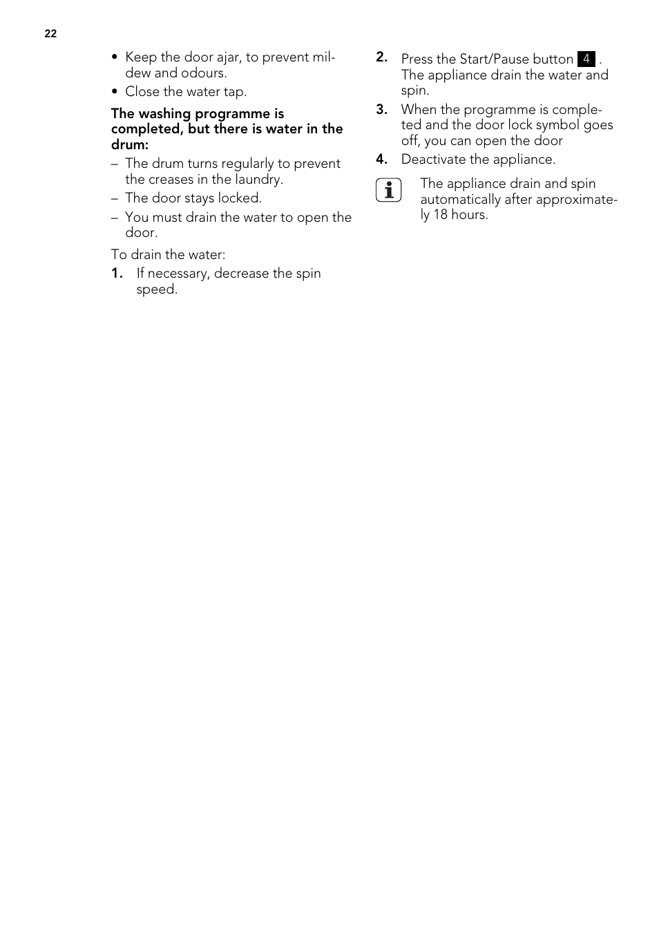 AEG L 87680 FL User Manual | Page 22 / 40