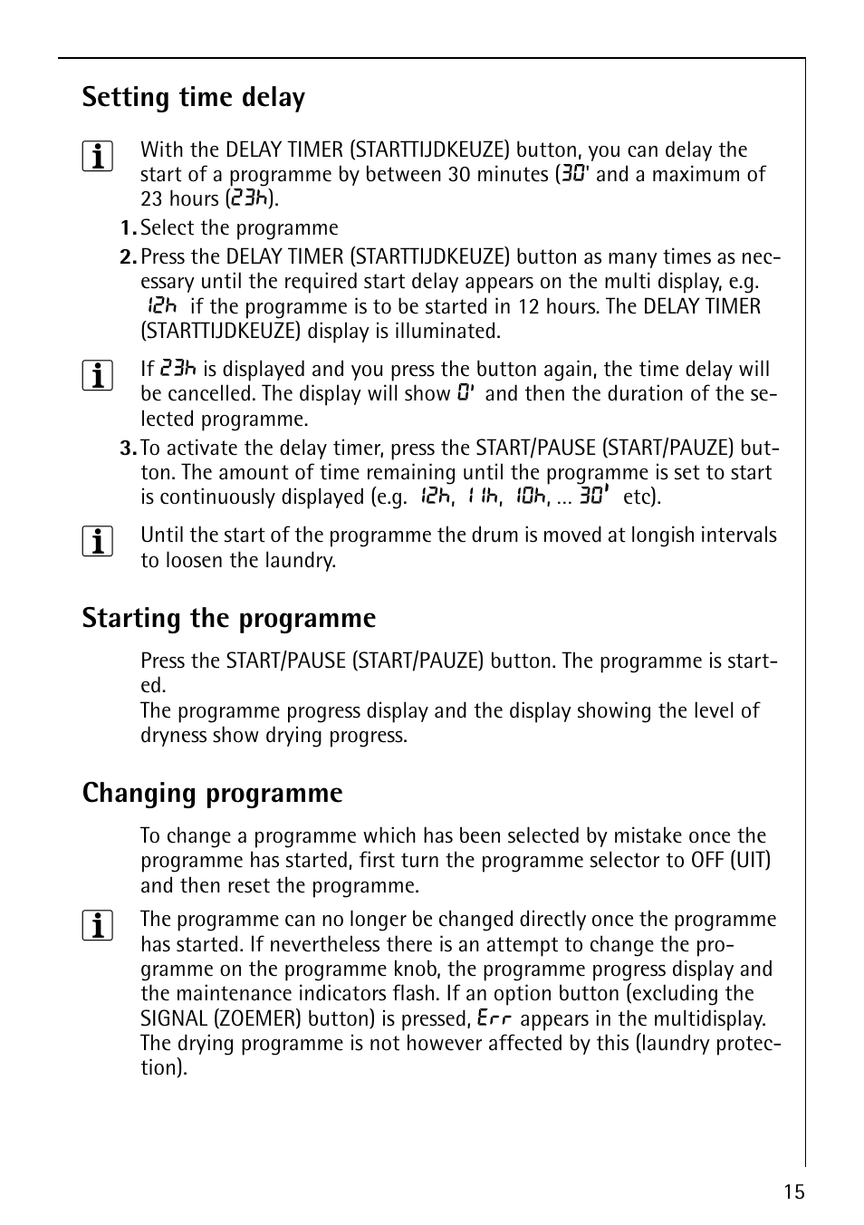 AEG LAVATHERM 59800 User Manual | Page 15 / 36