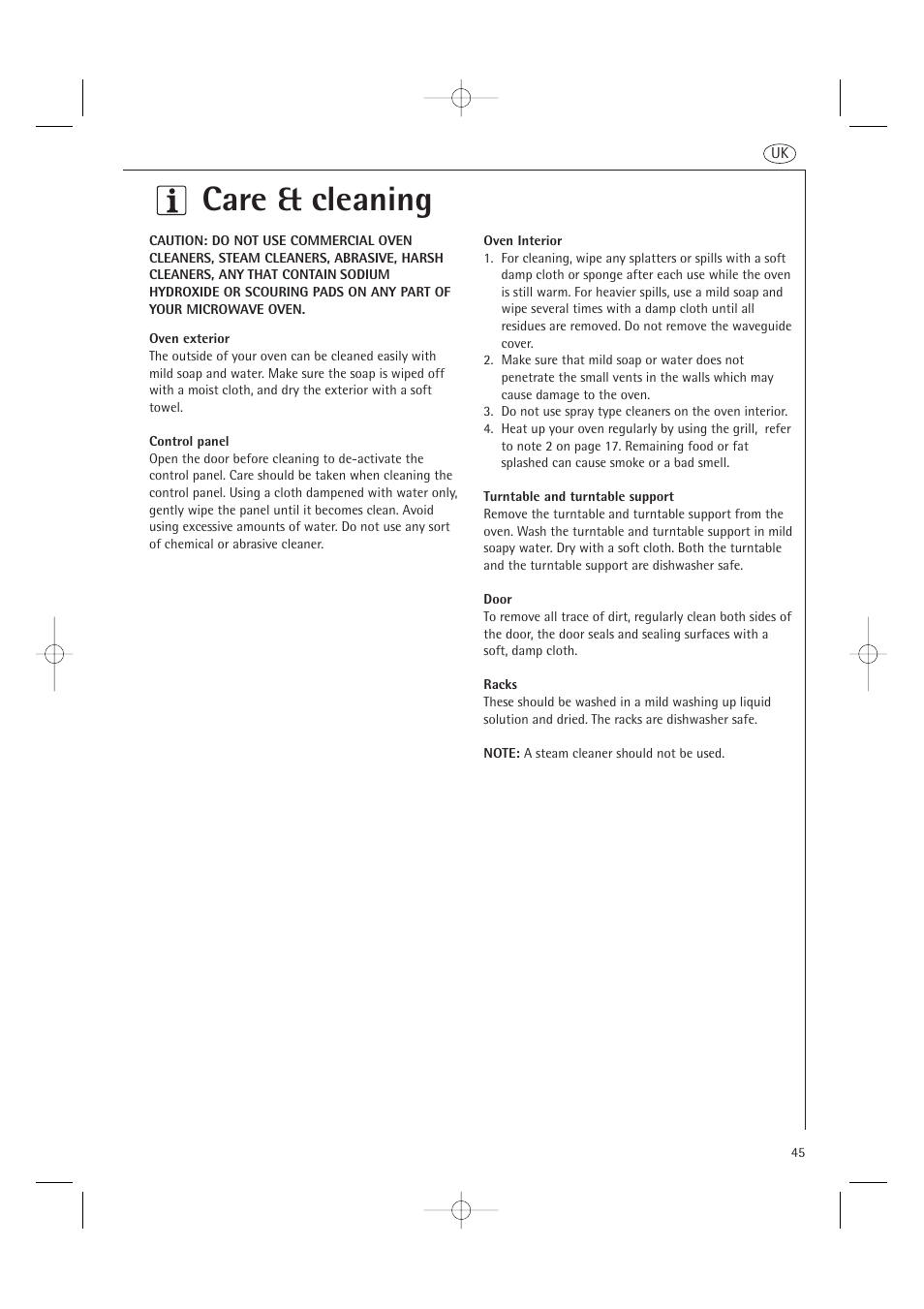 Care & cleaning | AEG MCD2661E User Manual | Page 47 / 53