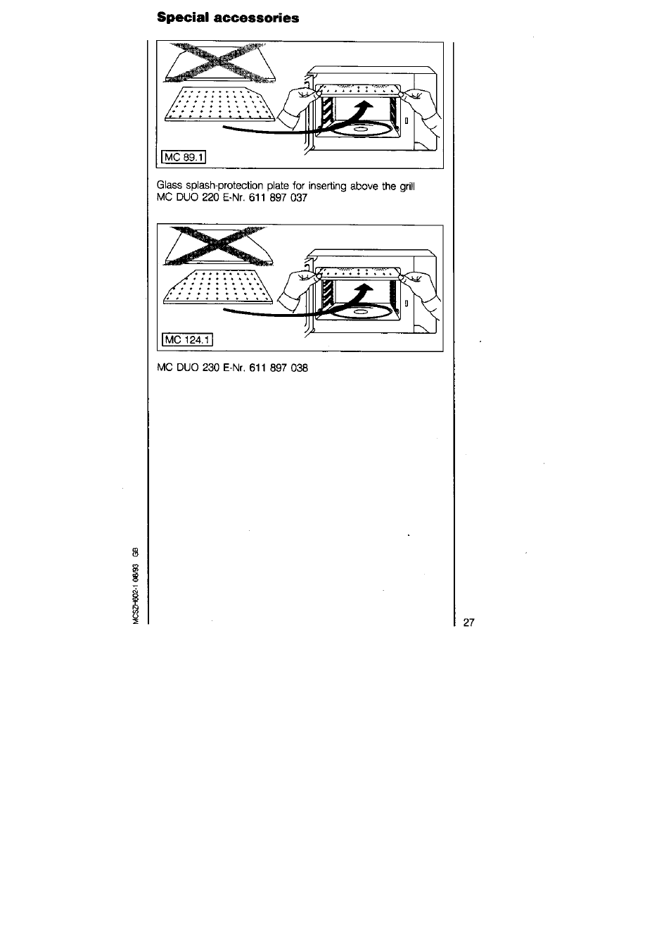 Special accessories | AEG MICROMAT DUO 220 User Manual | Page 27 / 29