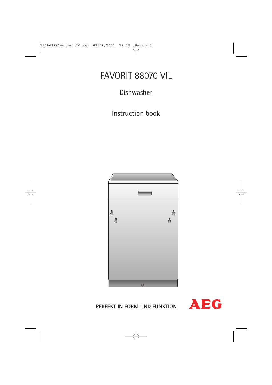 AEG FAVORIT 88070 VIL, User Manual | 44 pages