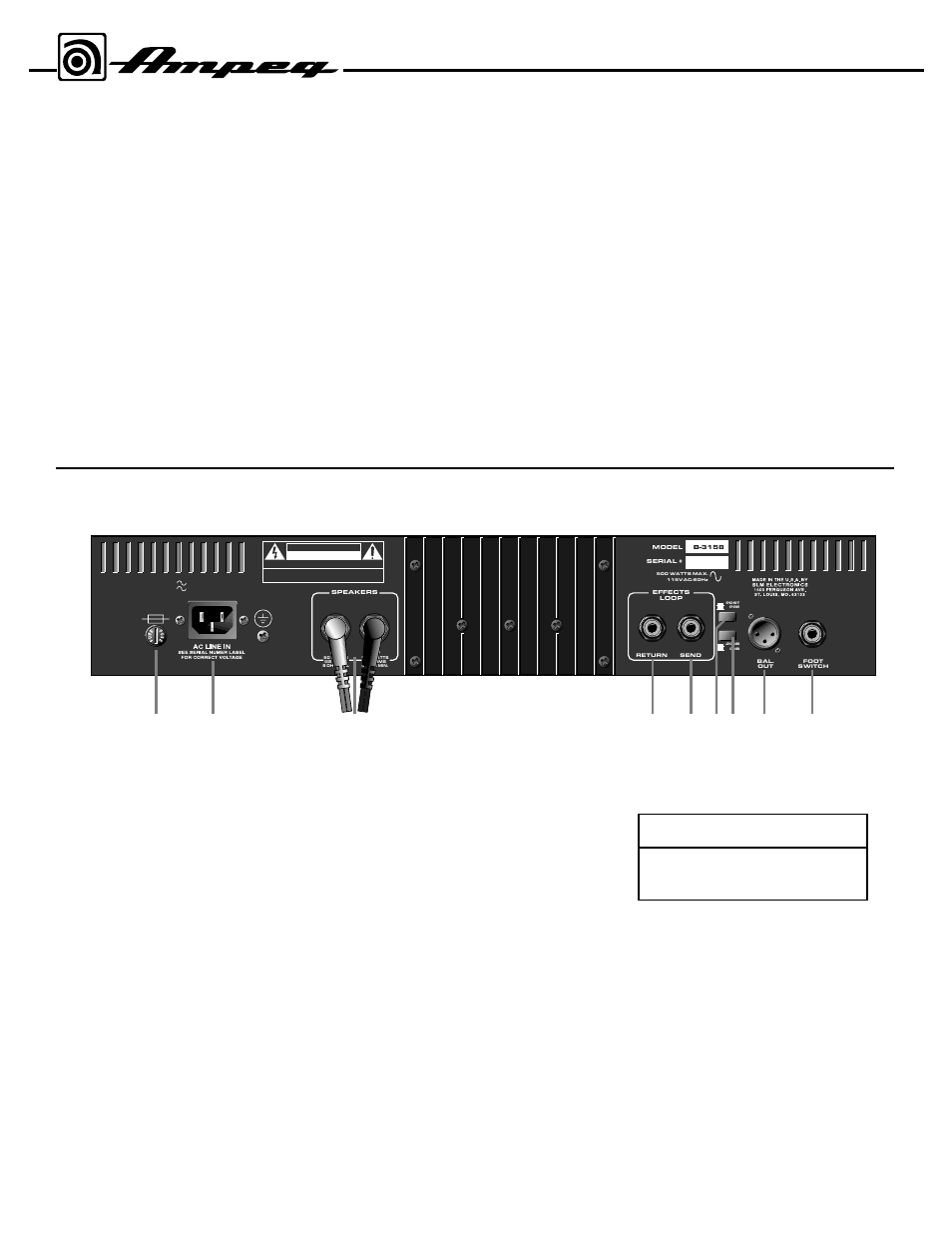 Ampeg B3158 User Manual | Page 4 / 8