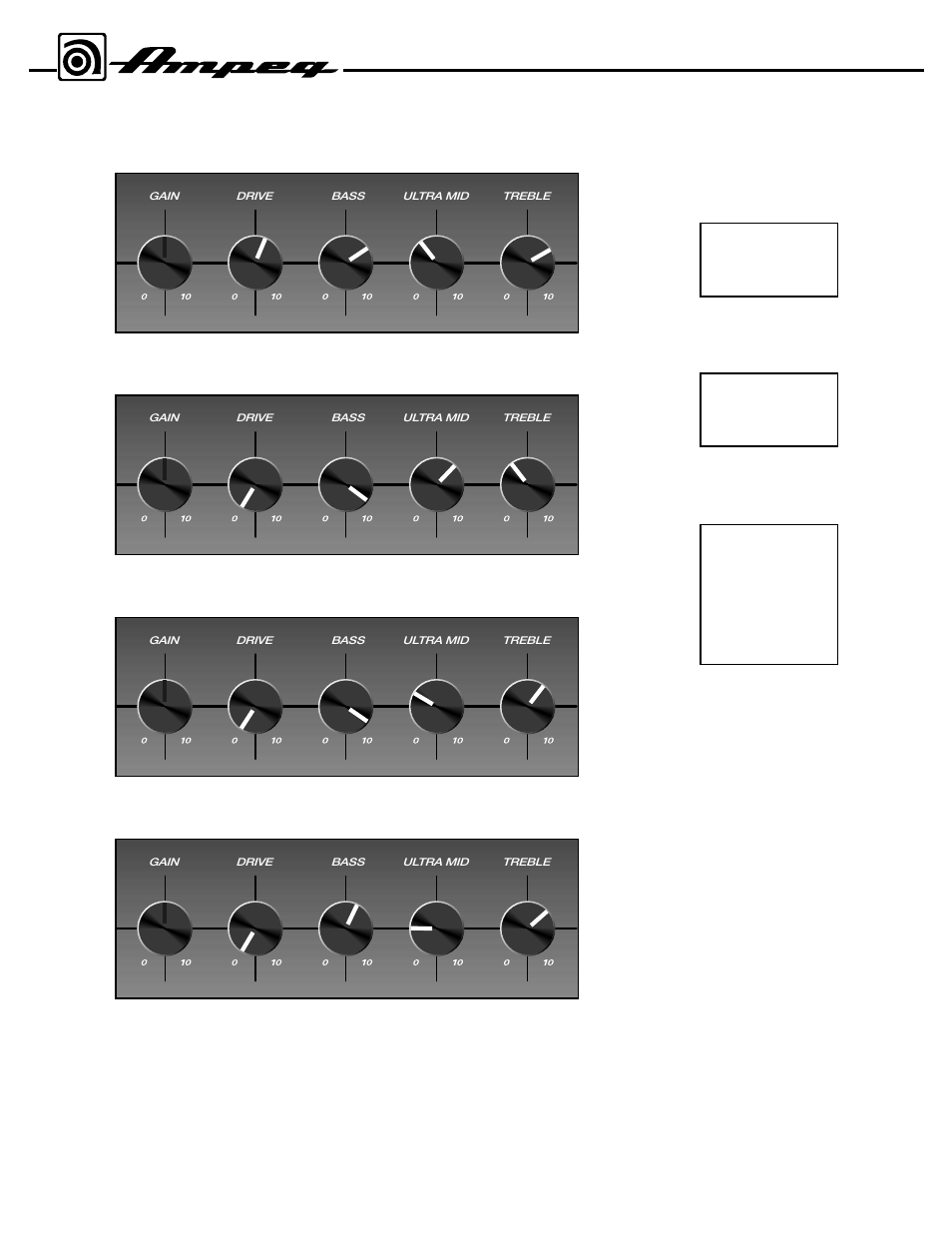 Some suggested settings | Ampeg B3158 User Manual | Page 6 / 8