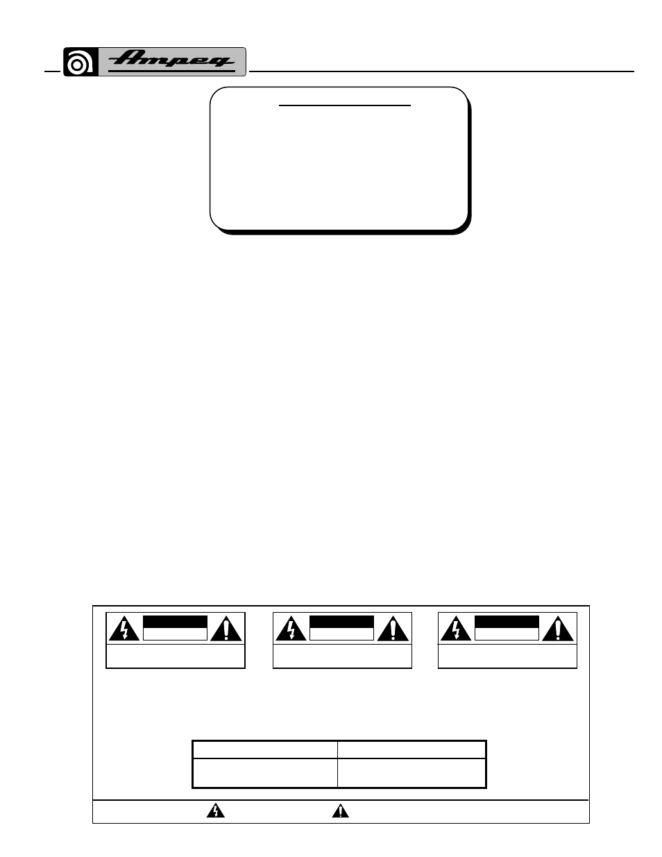 Important safeguards and precautions, Features, Svt-150h 2 table of contents | Ampeg SVT-150H User Manual | Page 2 / 8