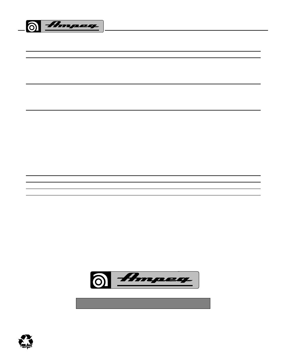 Technical specifications | Ampeg SVT-150H User Manual | Page 8 / 8