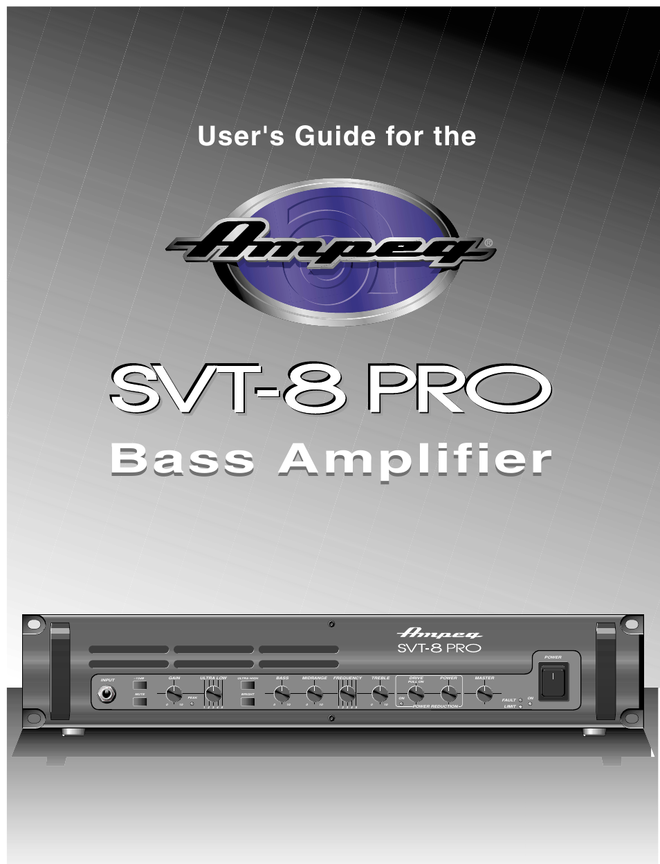 Ampeg SVT-8 User Manual | 9 pages