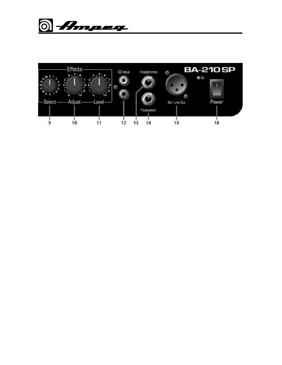 Ba-210sp | Ampeg BA-210SP User Manual | Page 5 / 8