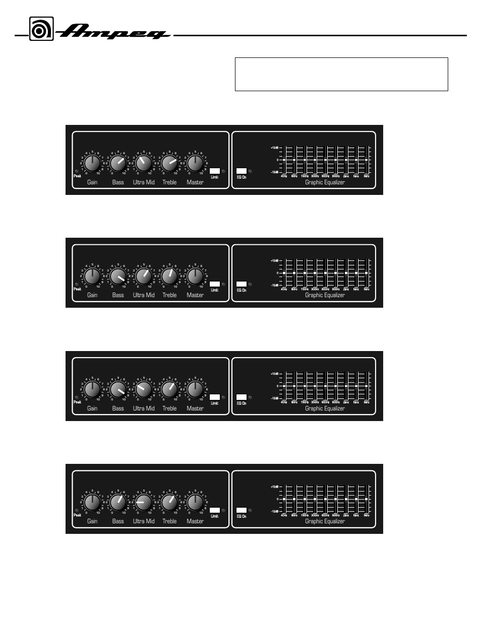 Some suggested settings, Jazz: rock: country: funk “popping:” svt-350h | Ampeg SVT-350H User Manual | Page 6 / 8