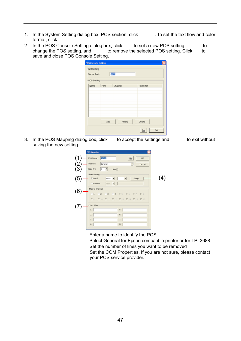 To set the pos setting | AVerMedia Technologies NV 6000 EXP User Manual | Page 56 / 120