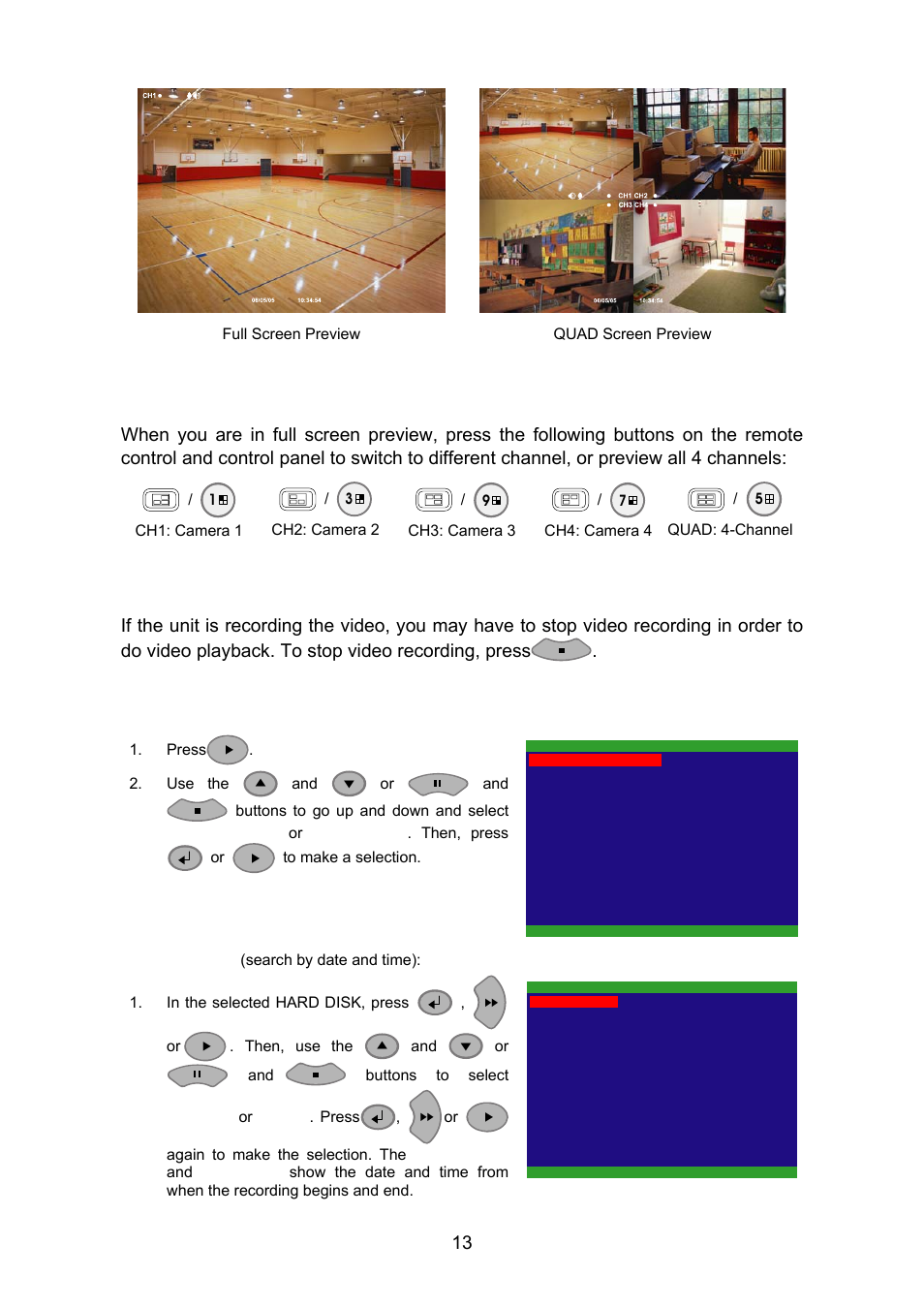 3 playback the video, 1 to playback video, Playback the video | AVerMedia Technologies EB1504 User Manual | Page 17 / 37