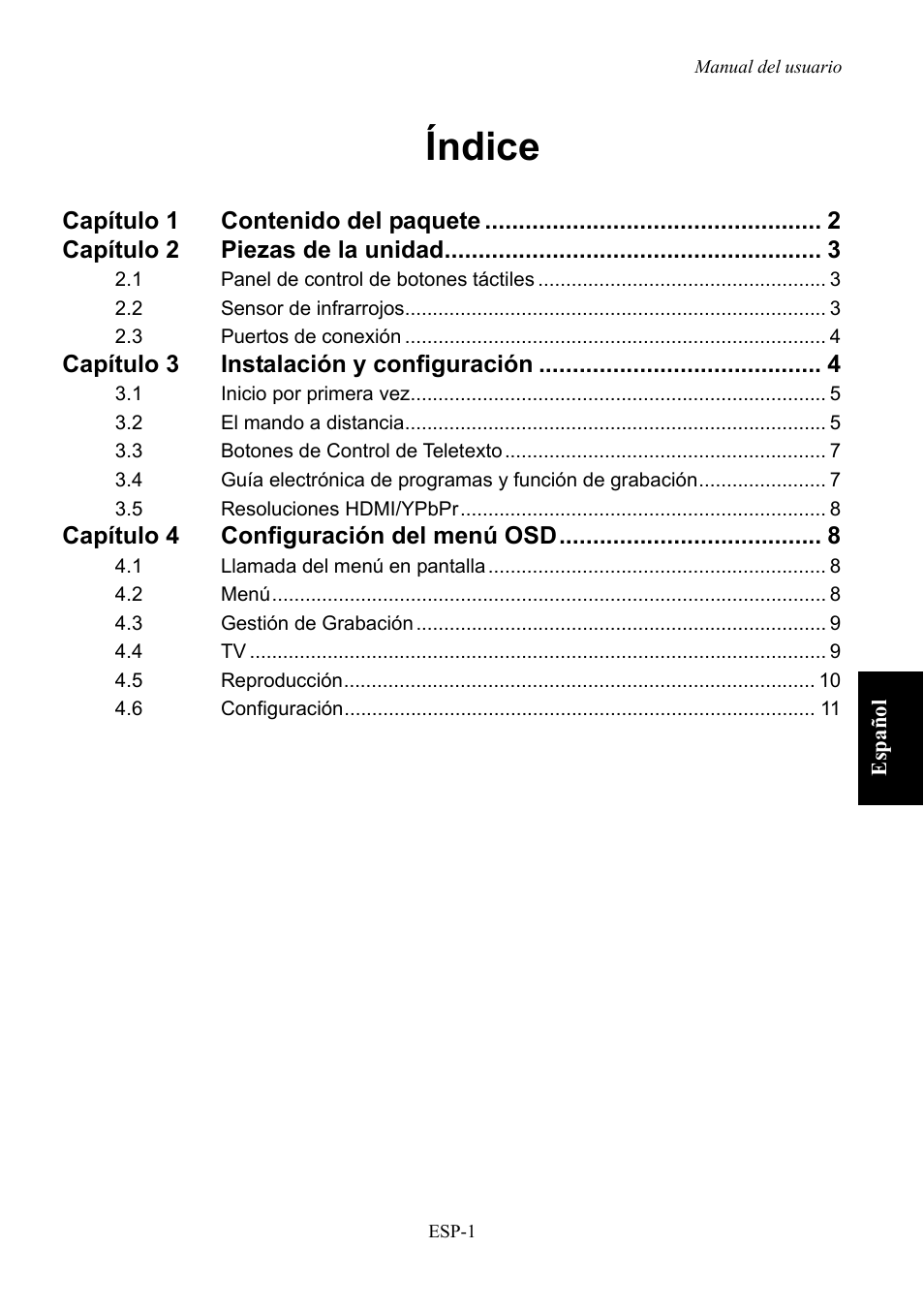 A211-averlife hd theater_100322 (esp)(reviewed), Índice | AVerMedia Technologies AVerLife HD Theater A211 User Manual | Page 55 / 96
