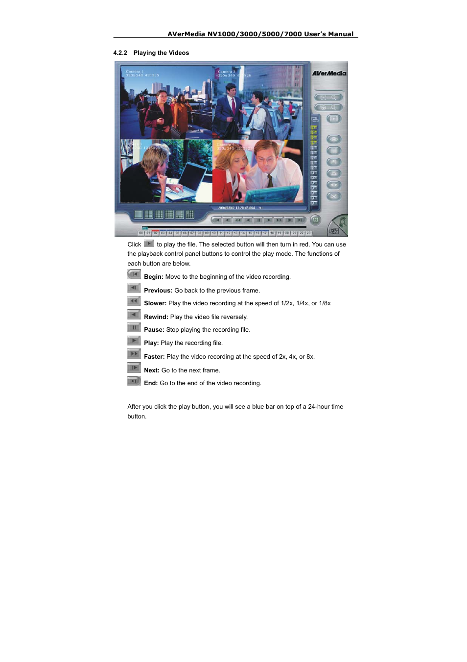 2 playing the videos | AVerMedia Technologies NV 5000 User Manual | Page 112 / 169