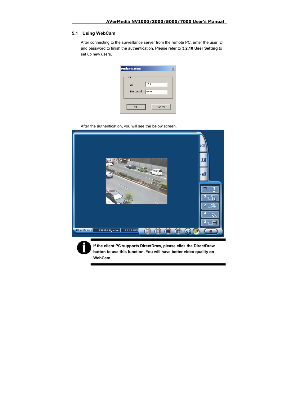 1 using webcam | AVerMedia Technologies NV 5000 User Manual | Page 140 / 169