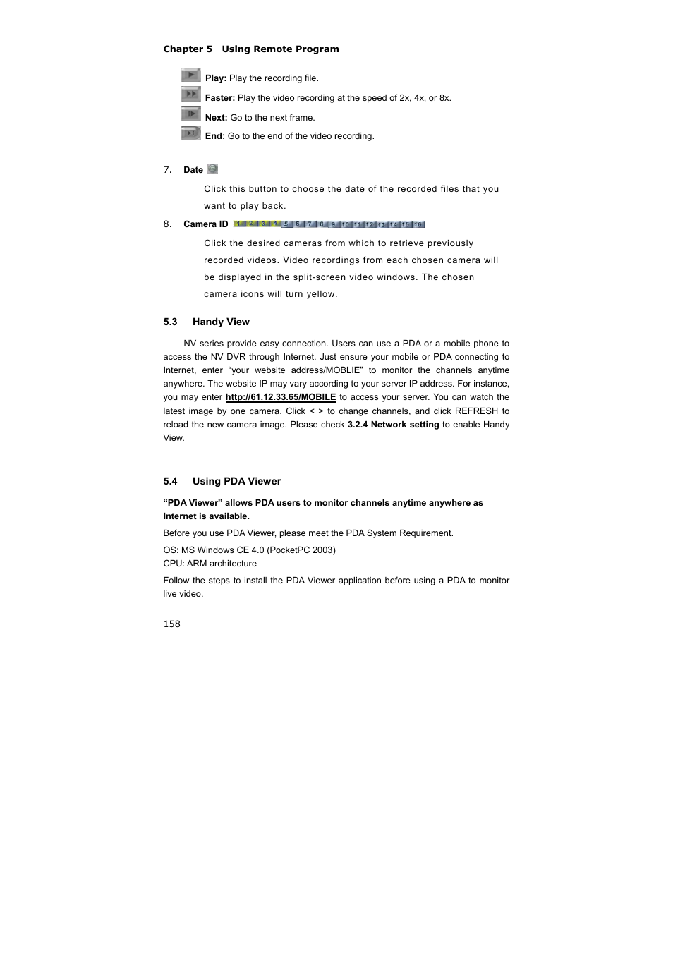 3 handy view, 4 using pda viewer | AVerMedia Technologies NV 5000 User Manual | Page 157 / 169