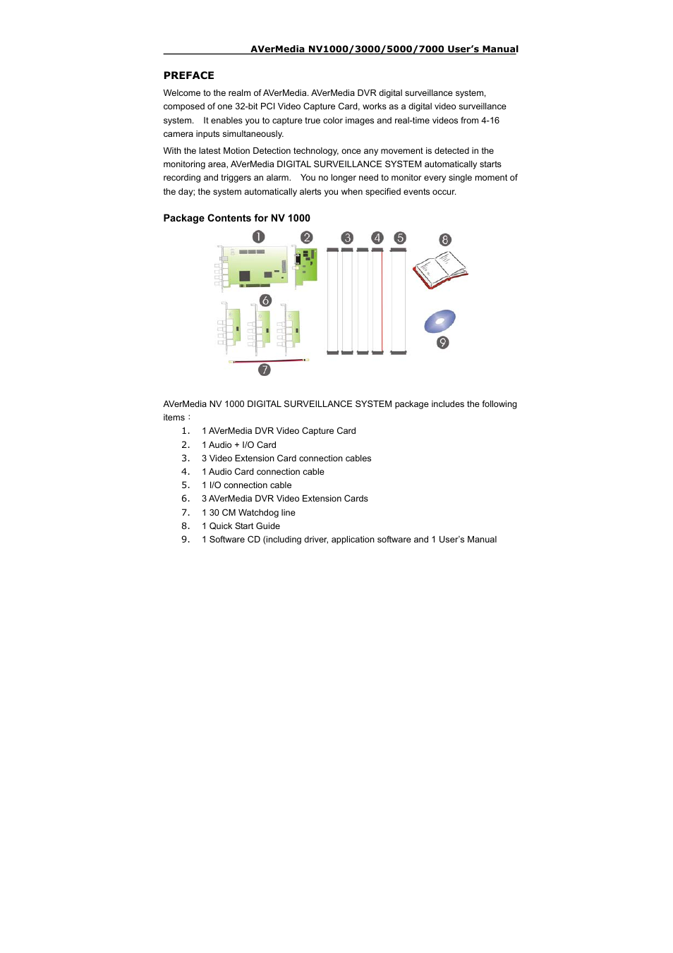 AVerMedia Technologies NV 5000 User Manual | Page 7 / 169