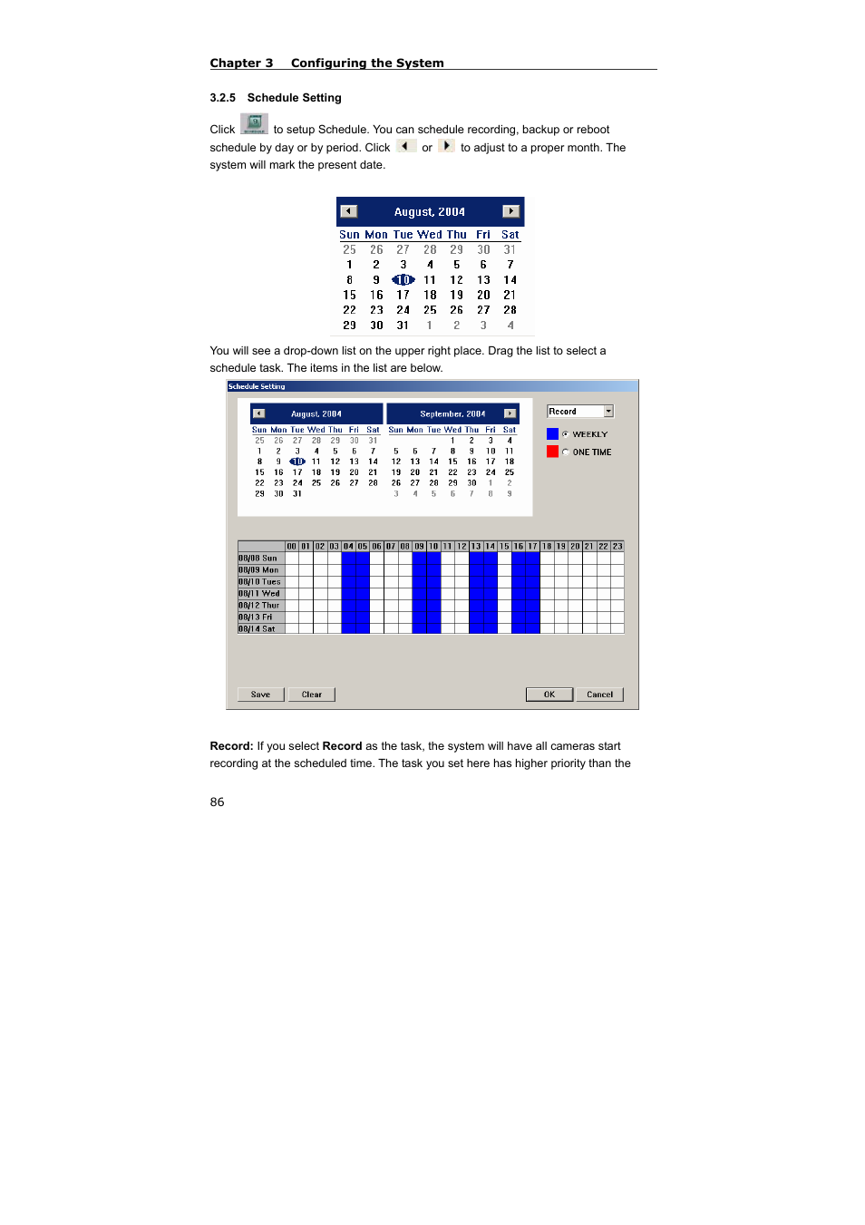 5 schedule setting | AVerMedia Technologies NV 5000 User Manual | Page 85 / 169