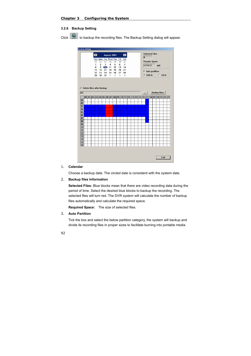 6 backup setting | AVerMedia Technologies NV 5000 User Manual | Page 91 / 169