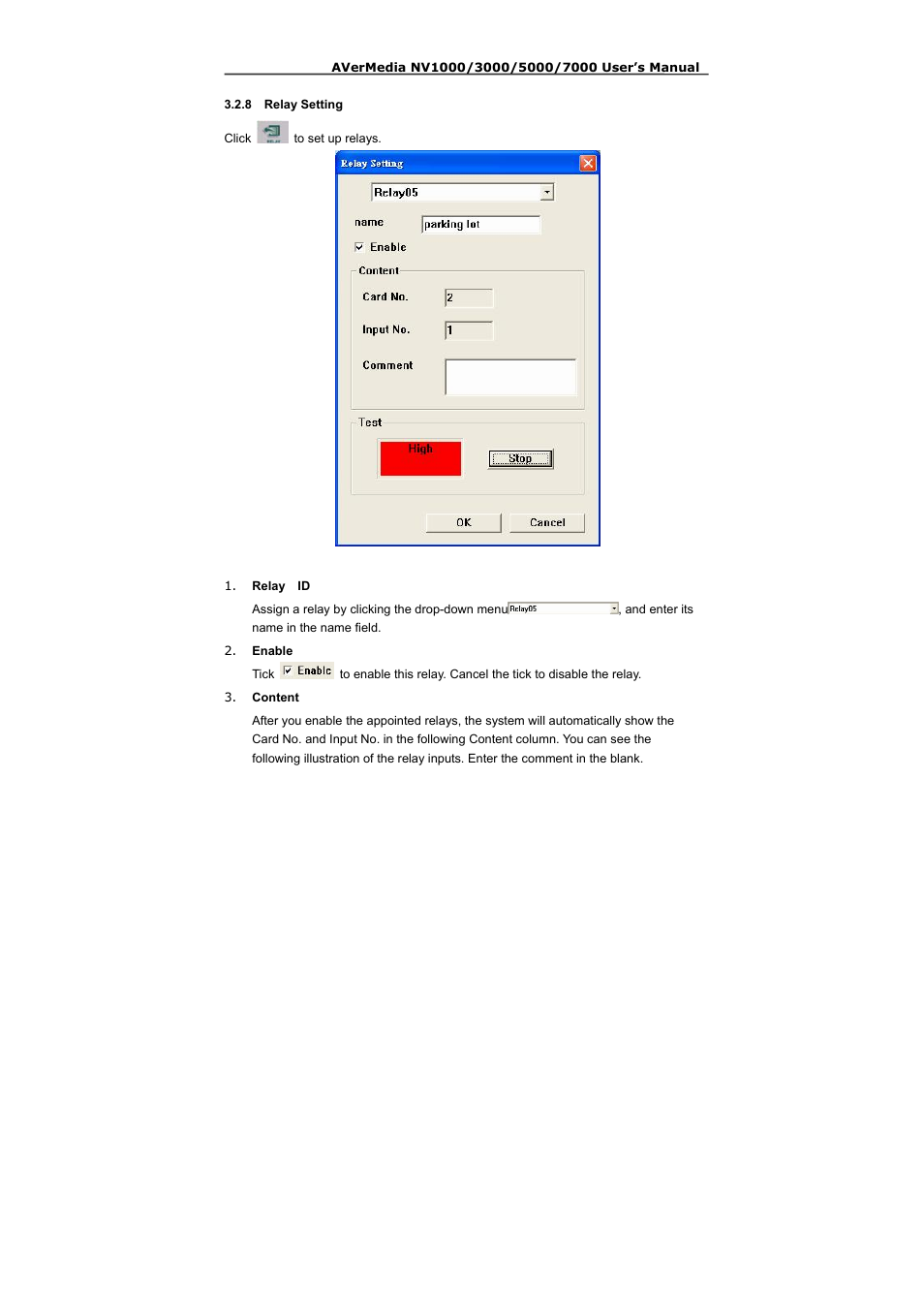 8 relay setting | AVerMedia Technologies NV 5000 User Manual | Page 96 / 169