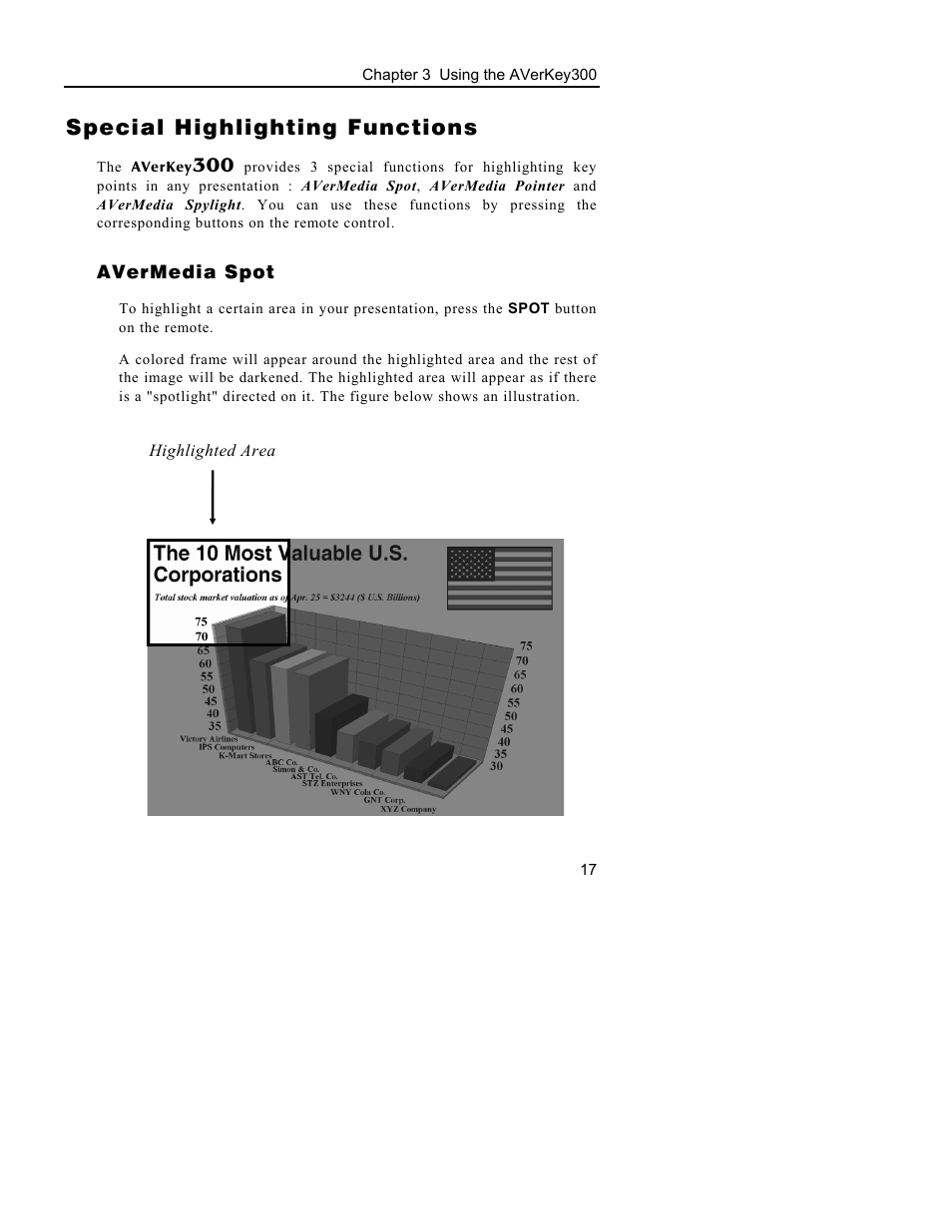 Special highlighting functions | AVerMedia Technologies AVerKey300 User Manual | Page 20 / 32