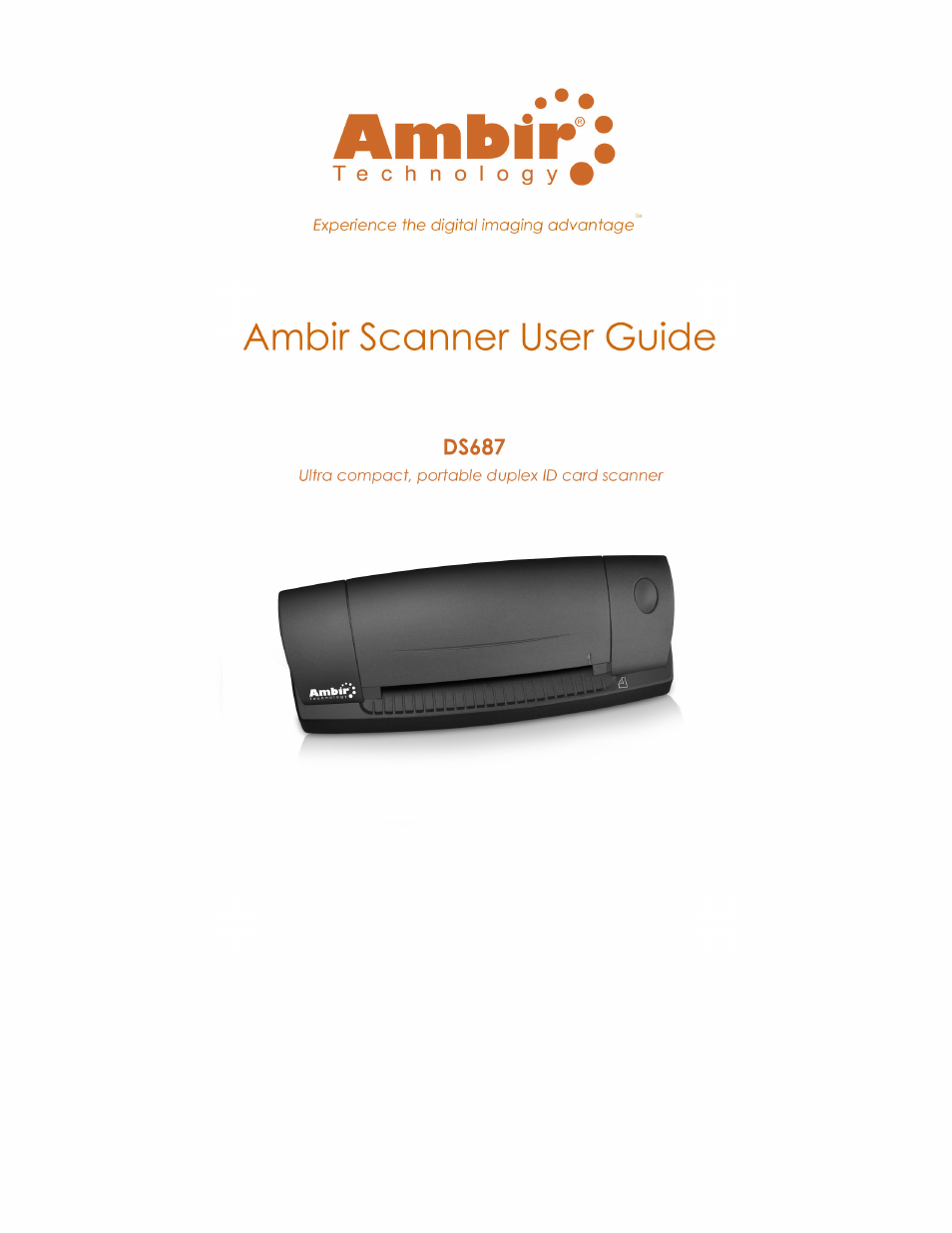 Ambir Technology DS687 User Manual | 14 pages