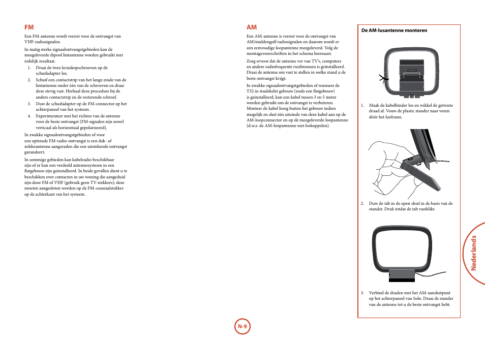 Neder lands | Arcam Manuel Tuner radio T32 User Manual | Page 63 / 72