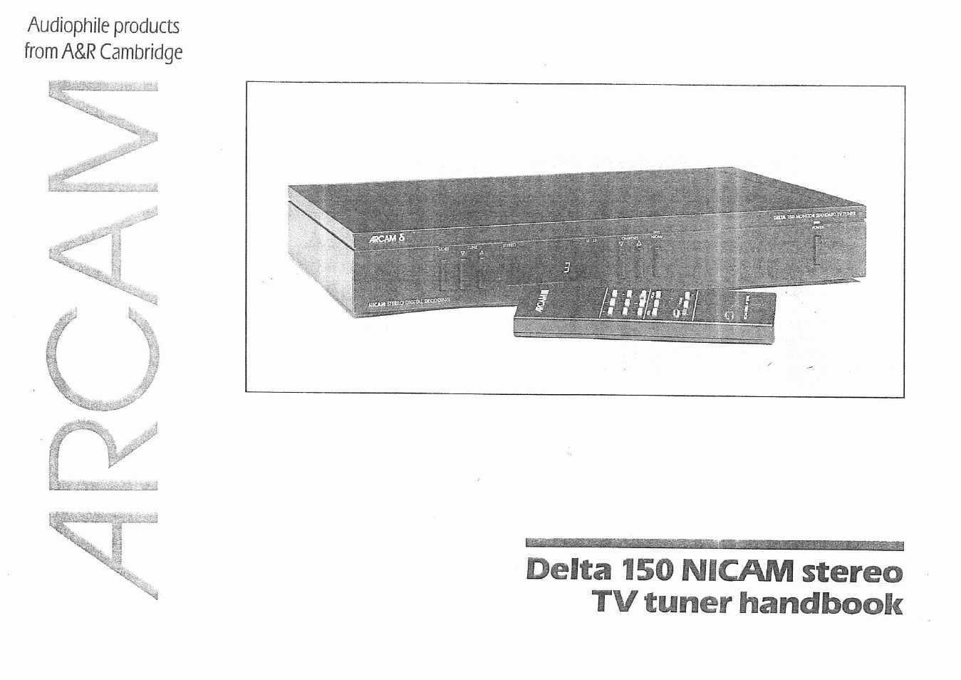 Arcam Delta 150 NICAM User Manual | 18 pages