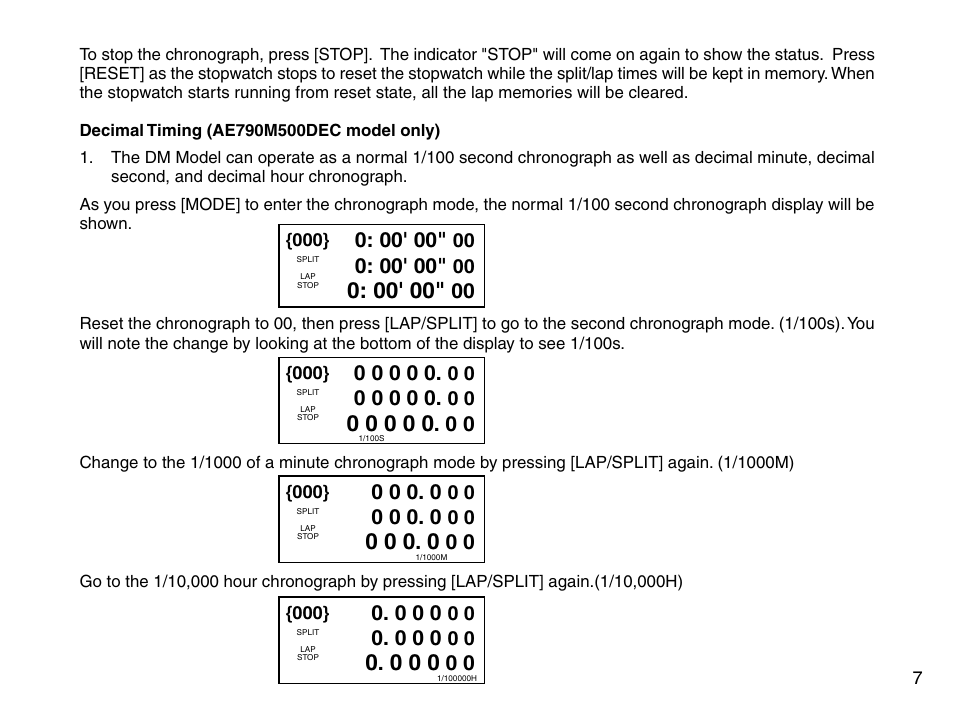 Accusplit AE790M500DEC User Manual | Page 9 / 21