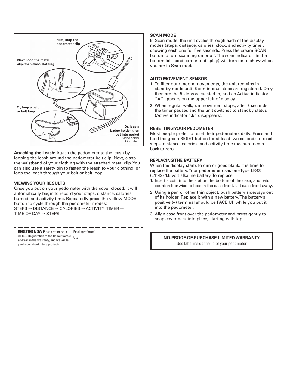 Accusplit 1690 User Manual | Page 2 / 2