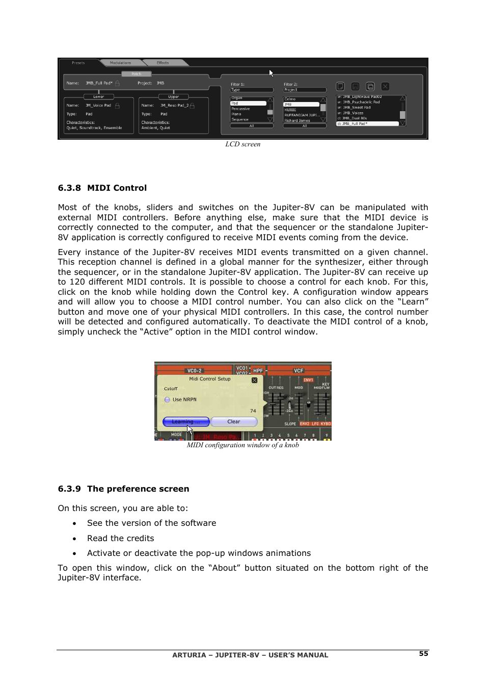 Arturia JUPITER-8V 2 User Manual | Page 55 / 125