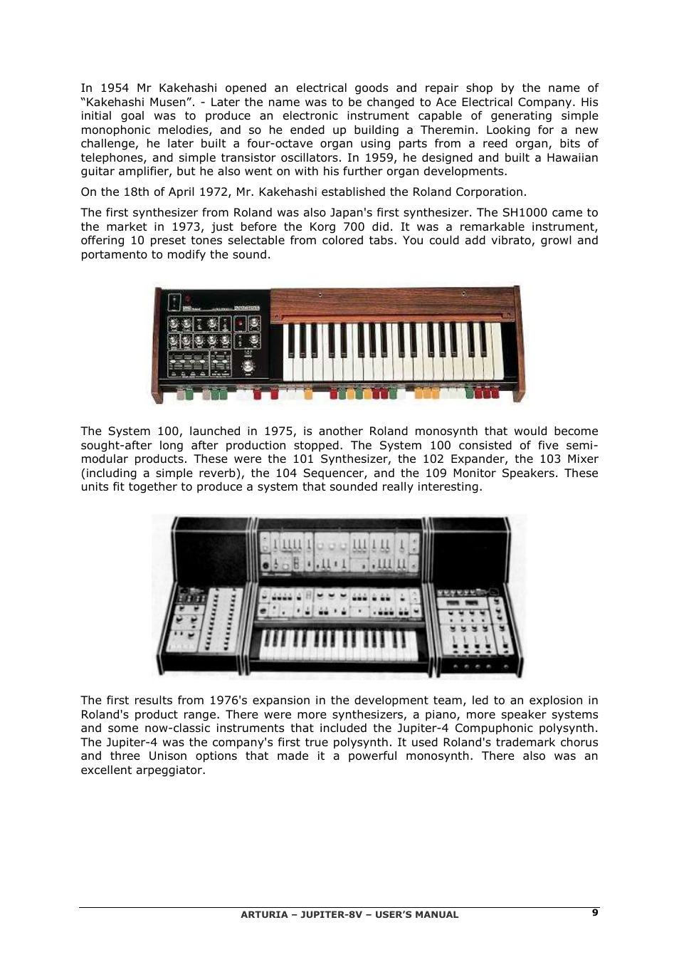 Arturia JUPITER-8V 2 User Manual | Page 9 / 125