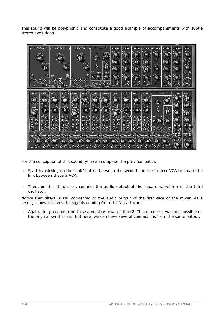 Arturia MOOG MODULAR 2.6 User Manual | Page 114 / 154