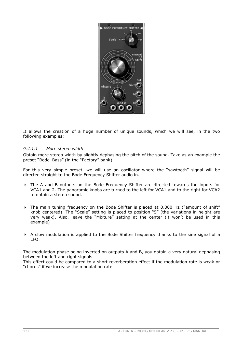 Arturia MOOG MODULAR 2.6 User Manual | Page 132 / 154
